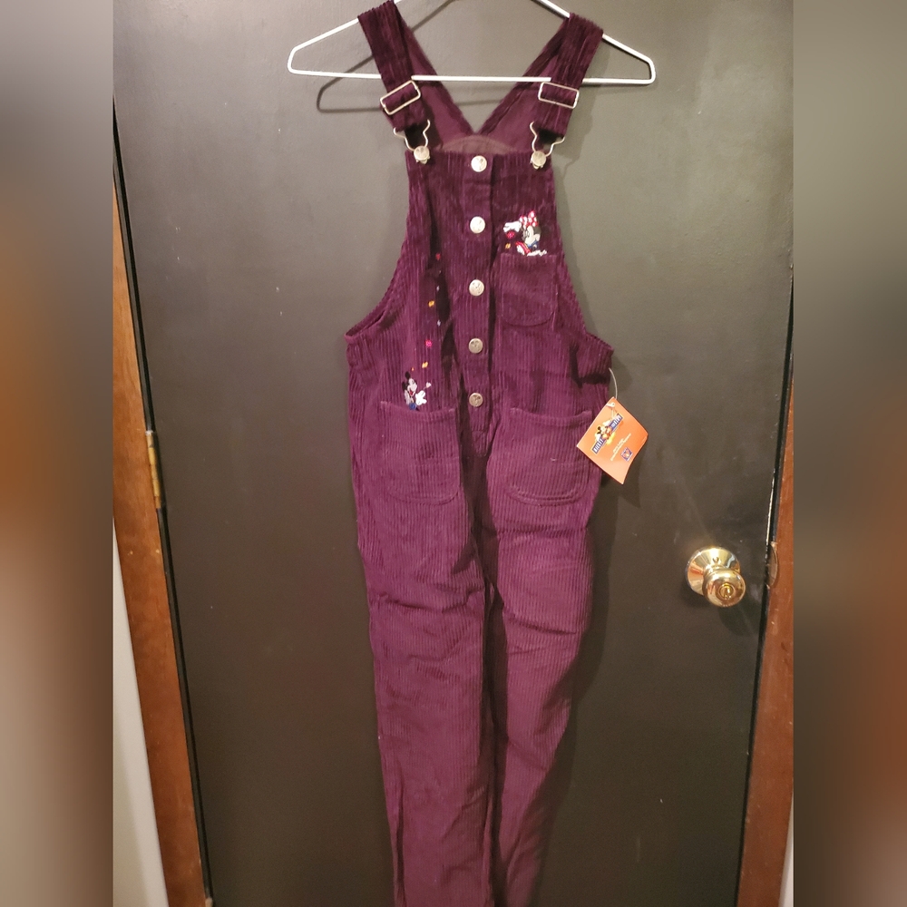 Vtg  nwt Mickey for Kids corduroy embroidered Overalls size 12